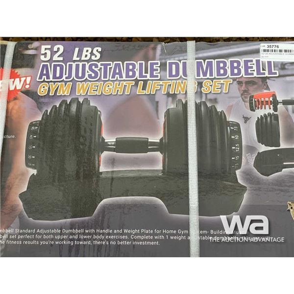 52 LB ADJUSTABLE DUMBBELL