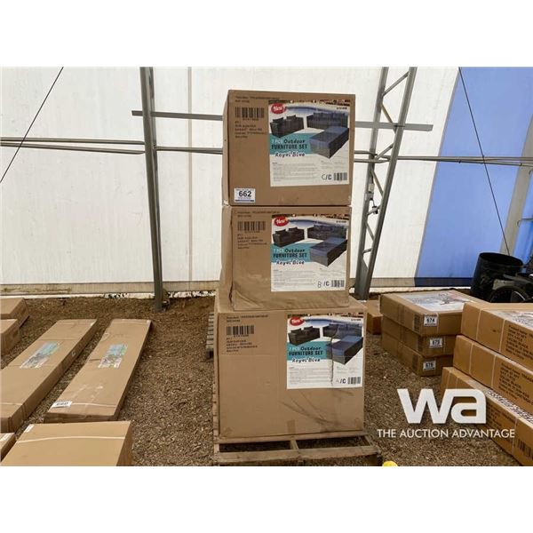 (UNUSED) 7 PIECE OUTDOOR FURNITURE SET