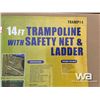 Image 4 : (UNUSED) 14 FT. TRAMPOLINE WITH SAFTEY NET