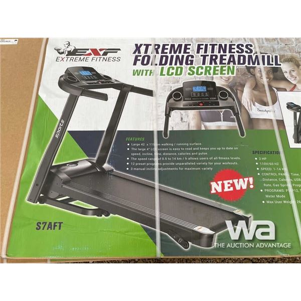 (UNUSED) XTREME FITNESS FOLDING TREADMILL