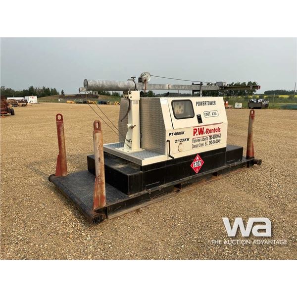 POWER TOWER PT 4000K 20 KW SKIDDED LIGHT TOWER