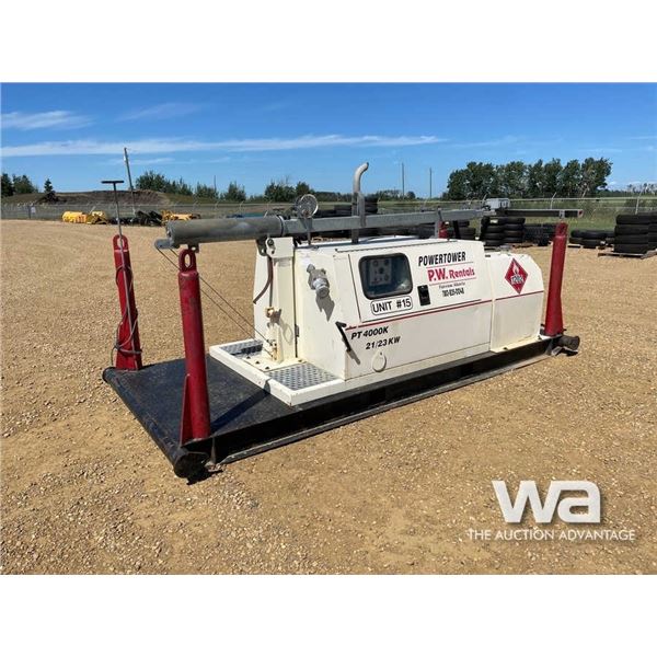 POWER TOWER PT 4000K 20 KW SKIDDED LIGHT TOWER