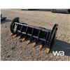 Image 1 : UNUSED 78" SKID STEER LOG GRAPPLE