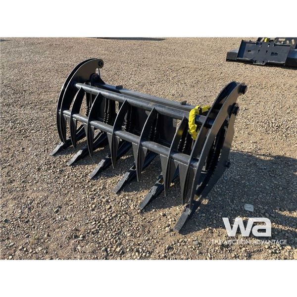 UNUSED 66" SKID STEER LOG GRAPPLE