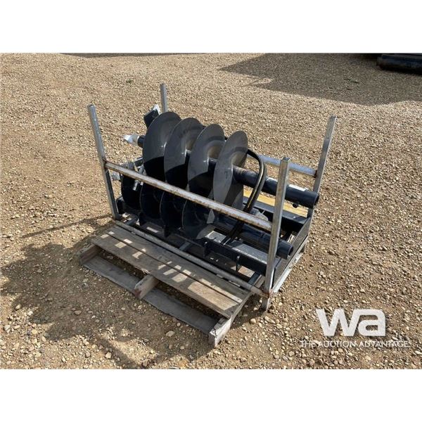 (UNUSED) 12" & 18" AUGER BITS SKID STEER HYD AUGER