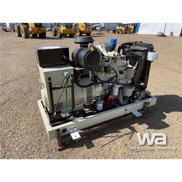 STAMFORD 66 KW SKID MOUNT GENERATOR SET