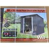Image 1 : 8 X 9 FT. METAL UTILITY SHED WITH SKYLIGHT