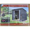 Image 1 : 8 X 9 FT. METAL UTILITY SHED WITH SKYLIGHT