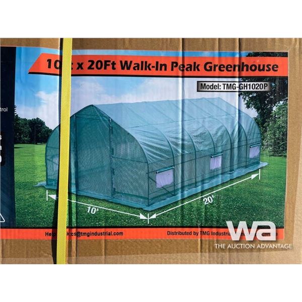 TMG 10 X 20 FT. PEAK GREENHOUSE