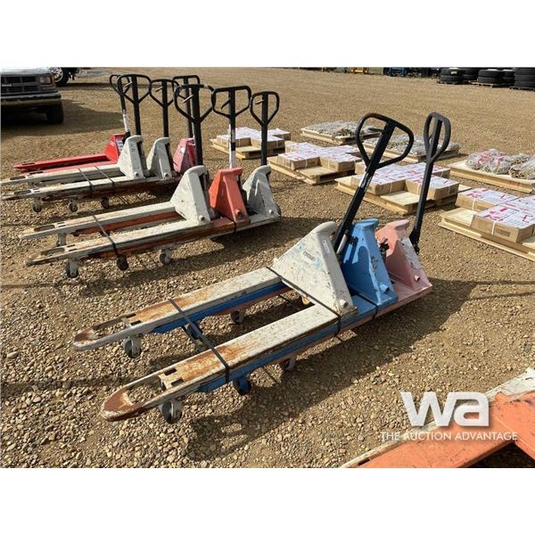 (3) USED PALLET JACKS