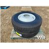 Image 2 : (2) GRIZZLY YTH2 11R22.5 TRUCK DRIVE TIRES & RIMS