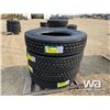 Image 1 : (UNUSED) (4) GRIZZLY 11R24.5 TRUCK DRIVE TIRES