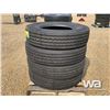 Image 1 : (UNUSED) (4) GRIZZLY 11R24.5 TRUCK STEERING TIRES