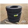 Image 2 : (UNUSED) (4) GRIZZLY 11R24.5 TRUCK STEERING TIRES