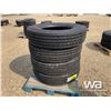 Image 2 : (UNUSED) (4) GRIZZLY 11R24.5 TRUCK STEERING TIRES