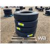 Image 2 : (4) GRIZZLY K216 11R24.5 TRUCK STEERING TIRES