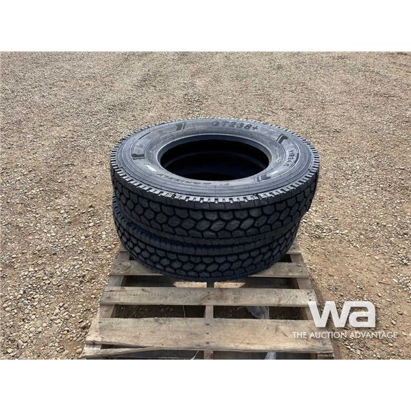 (2) GRIZZLY GT238+ 11R24.5 TRUCK DRIVE TIRES