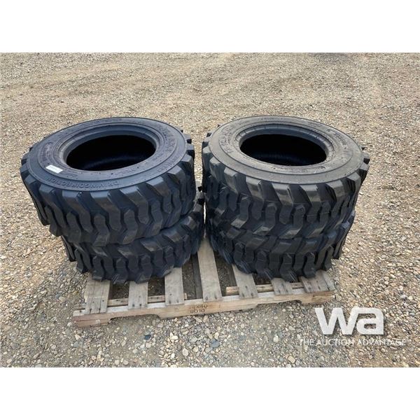 (UNUSED) (4) HONOUR 12-16.5 SKID STEER TIRES