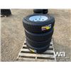 Image 2 : (UNUSED) (4) GRIZZLY 235/80R16 TRAILER TIRES & RIM