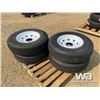 Image 2 : (UNUSED) (4) GRIZZLY 235/80R16 TRAILER TIRES & RIM