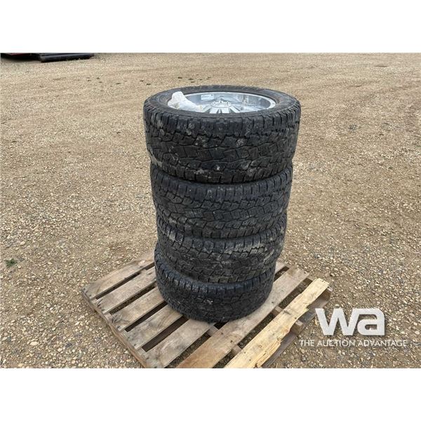 (4) TOYO OPEN COUNTRY A/T 305/50R20 TIRES & RIMS