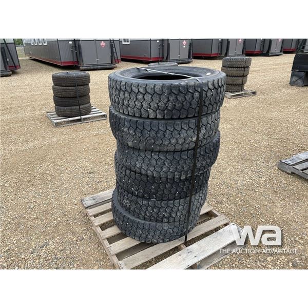 (6) GOODYEAR G622 RSD 225/70R19.5 TIRES