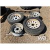 Image 3 : (1) ROAD KING 205/70 R15 TIRES & RIMS