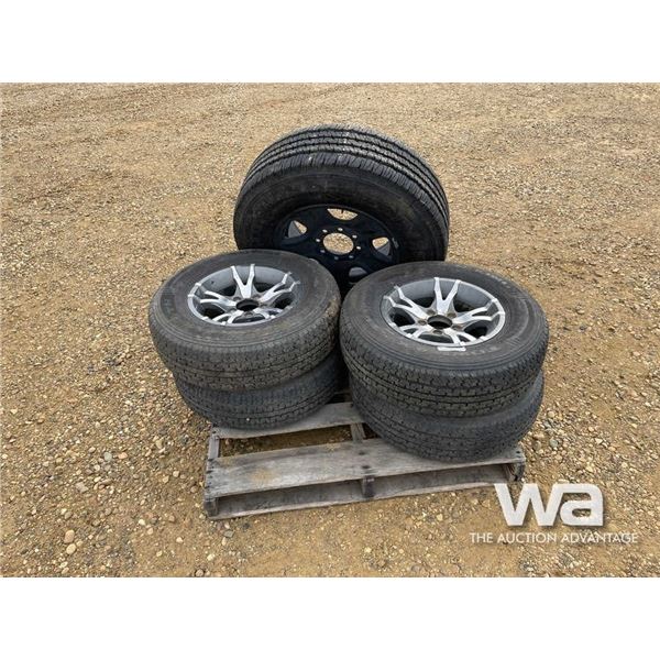 (4) POWER KING TOWMAX STR 204/75R14 TRAILER TIRES