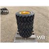 Image 1 : SKID STEER 10-16.5 L5 14PR TIRES ON JD RIMS