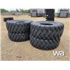 Image 2 : (4) GRIZZLY E-3/L-3 NEW 23.5-25 LOADER TIRES
