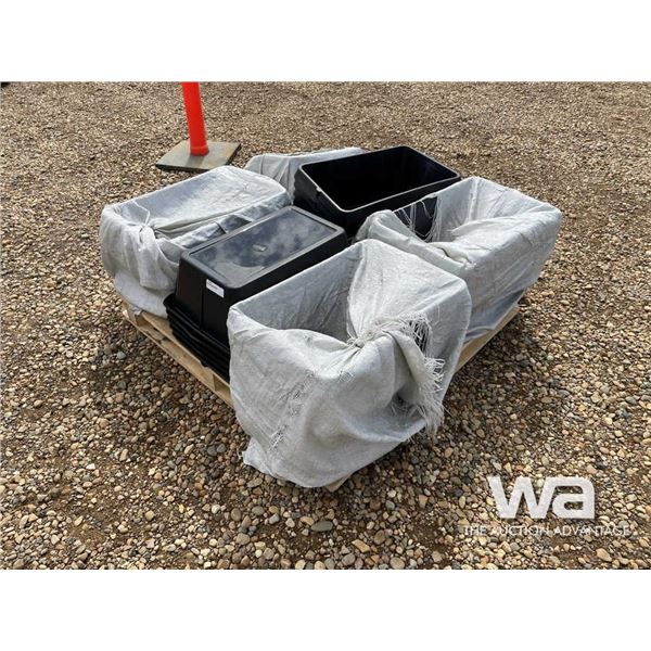 (30) RUBBER FEED TROUGHS