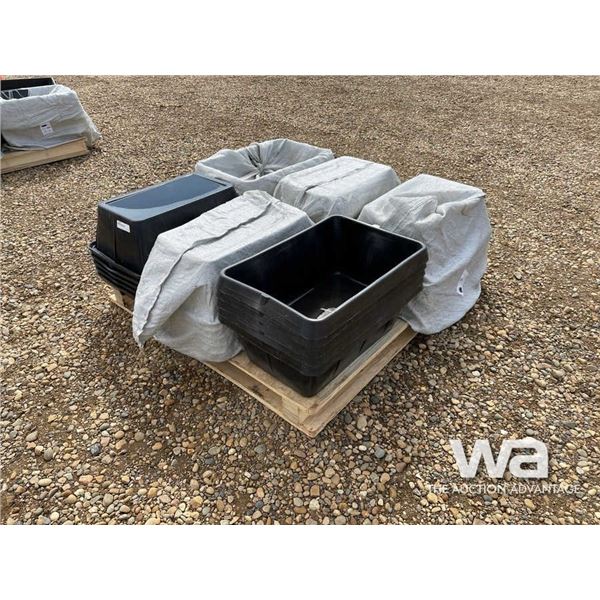 (30) RUBBER FEED TROUGHS