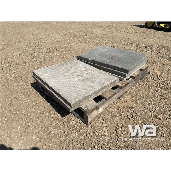 (5) 24" X 24" CEMENT SIDEWALK PADS