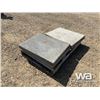 Image 3 : (5) 24" X 24" CEMENT SIDEWALK PADS