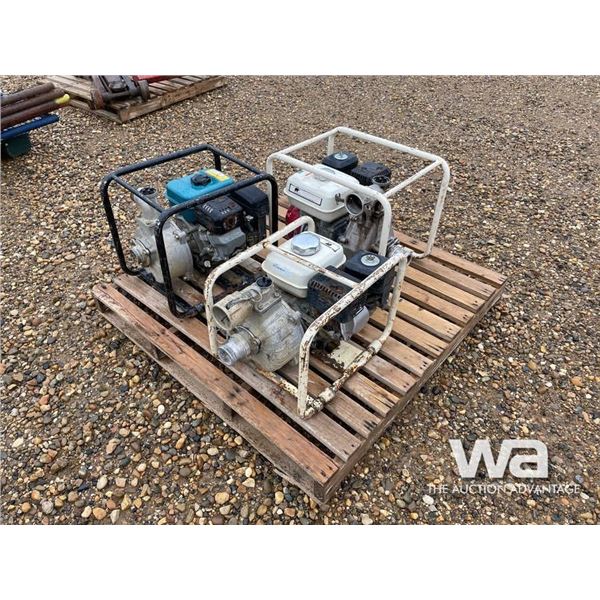 (3) 2" GAS WATER PUMPS
