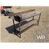 Image 1 : 2 X 6 FT. STEEL SHOP TABLE & VISE