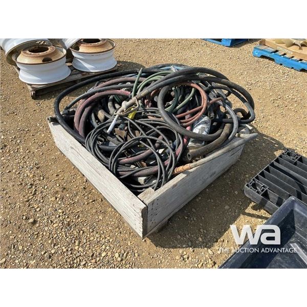 PALLET OF FUEL HOSE, EXTENSION CORDS
