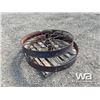 Image 4 : (2) ANTIQUE 46" STEEL DRILL WHEELS