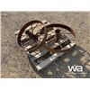 Image 1 : (2) ANTIQUE STEEL PLOW WHEELS