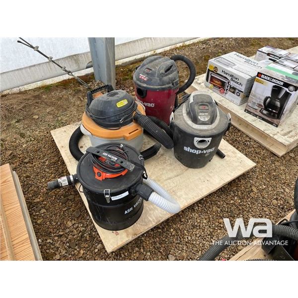 (3) SHOP VACS, ASH VACUUM