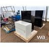 Image 1 : WHITE 2 DRAWER & BLACK 4 DRAWER FILE CABINETS