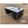 Image 1 : BLACK DESK WITH 5 DRAWERS