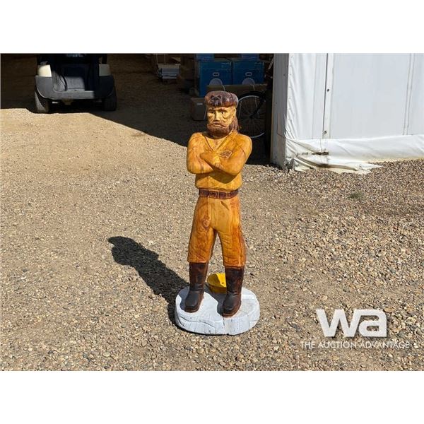 "The Land of Twelve Foot Davis" WOOD CARVING