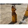 Image 2 : WOLF HEAD WELCOME SIGN WOOD CARVING
