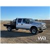 Image 2 : 2011 FORD F350 XLT CREW CAB FLATBED TRUCK