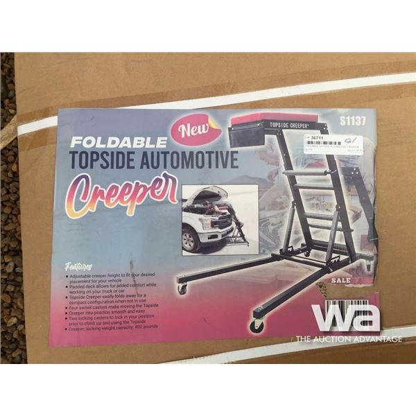 FOLDABLE TOPSIDE AUTOMOTIVE CREEPER