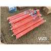 Image 1 : 12 ROLLS OF ORANGE SNOW FENCE