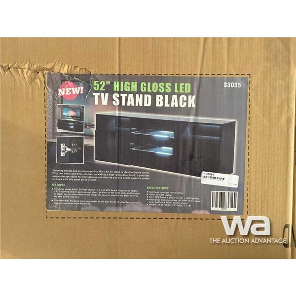 BLACK LED LIGHT TV STAND