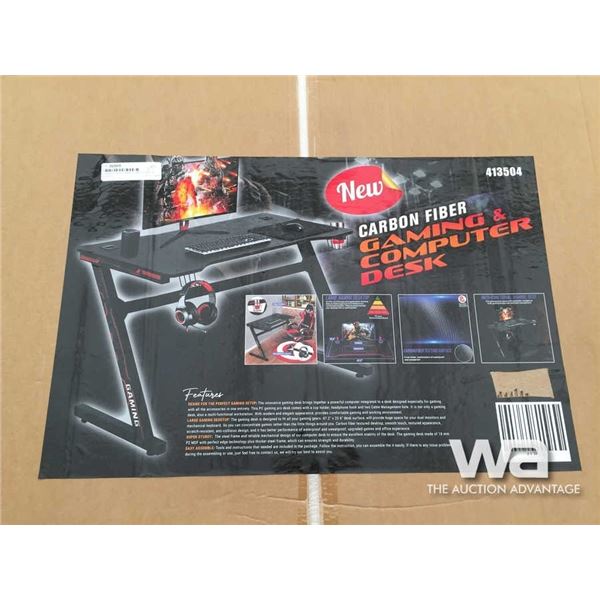 CARBON FIBER GAMING COMPUTER DESK