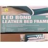 Image 2 : KING LED BOND LEATHER BED FRAME